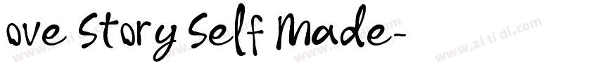 ove Story Self Made字体转换
